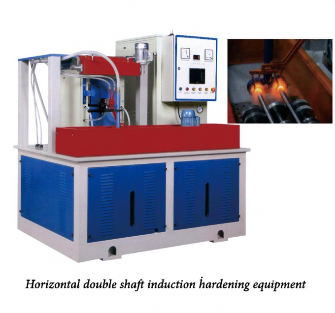 máquina doble horizontal del endurecimiento de inducción del eje