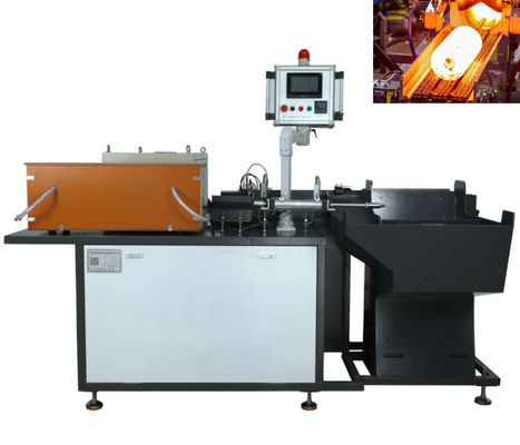 Tipo de alimentación automático máquina de recalcar de la inducción para la calefacción de los extremos de la barra