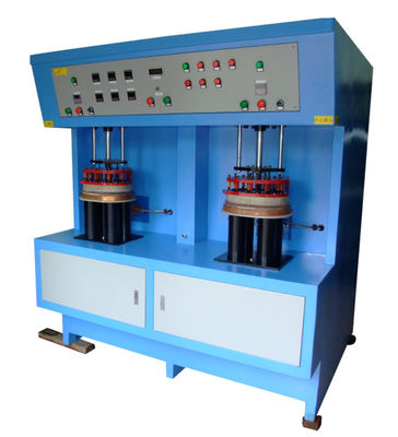 Soldadora de inducción de 2 estaciones para soldar con autógena la base plana de acero inoxidable
