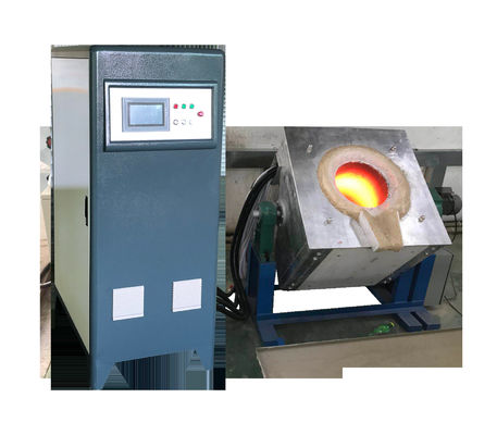 Máquina de calefacción industrial de inducción de la pantalla táctil con el horno fusorio de descarga auto